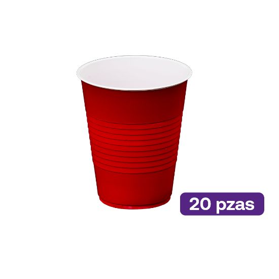 20 Vasos Desechables 16 oz