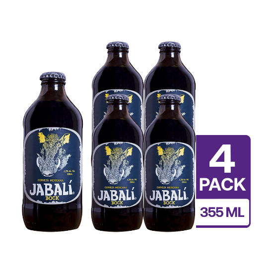 4 Jabalí Bock Botella 355 ml