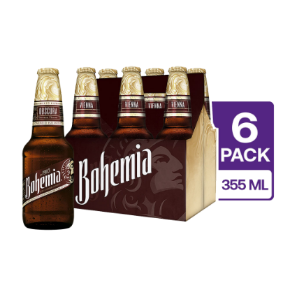6 Bohemia Oscura Botella 355 ml