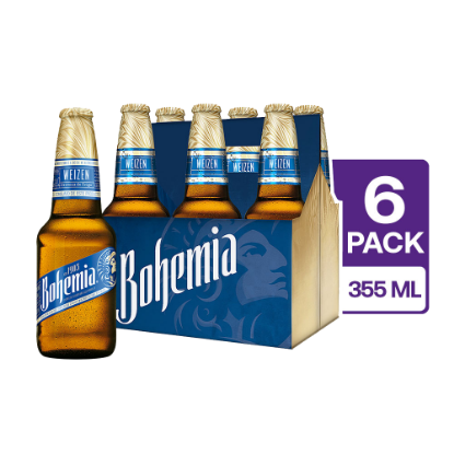 6 Bohemia Weizen Botella 355 ml