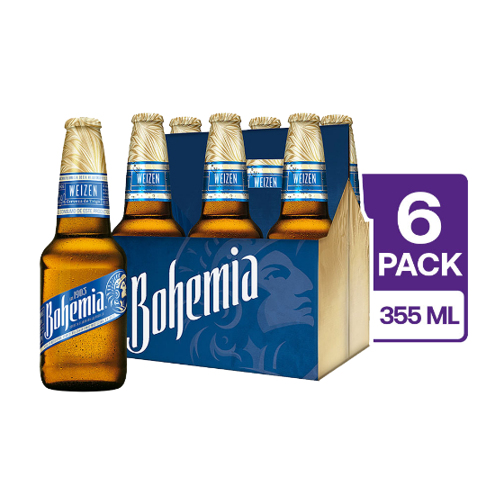 6 Bohemia Weizen Botella 355 ml