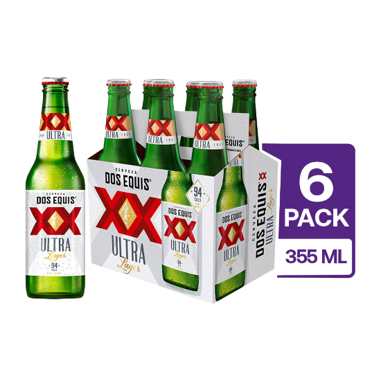 6 Dos Equis Ultra Lager Botella 355 ml