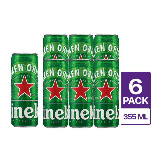 6 Heineken Lata 355 ml