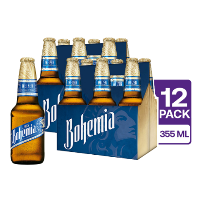 12 Bohemia Weizen Botella 355 ml