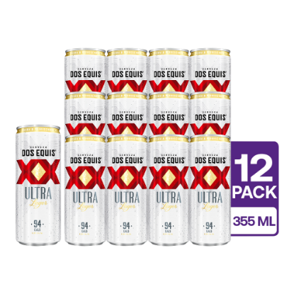 12 Dos Equis Ultra Lager Lata 355 ml