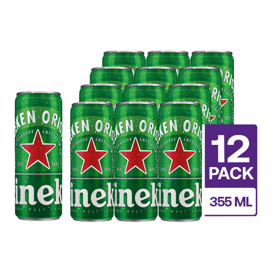 12 Heineken Lata 355 ml