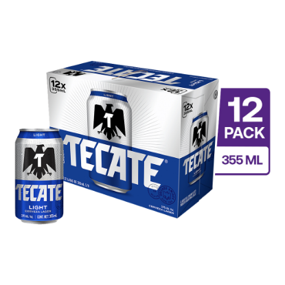 12 Tecate Light Lata 355 ml