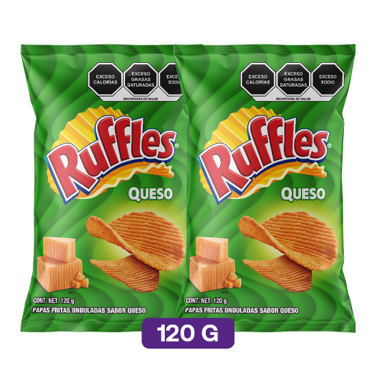 2 Ruffles Queso 120g