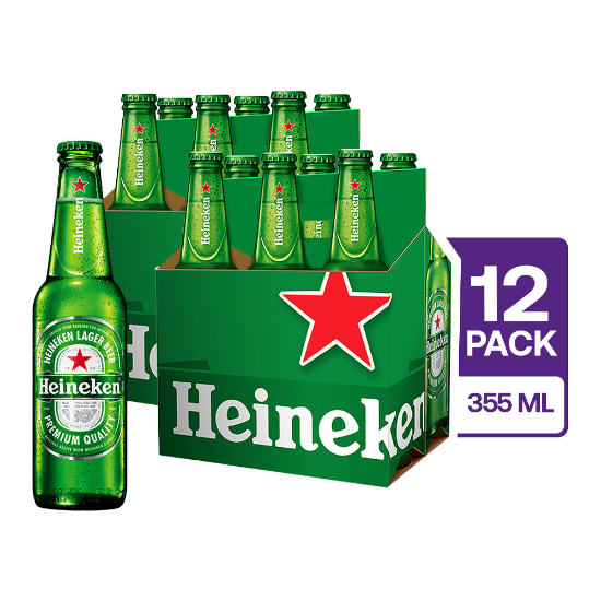 12 Heineken Botella 355ml