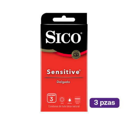 Sico Sensitive Condones 3 piezas