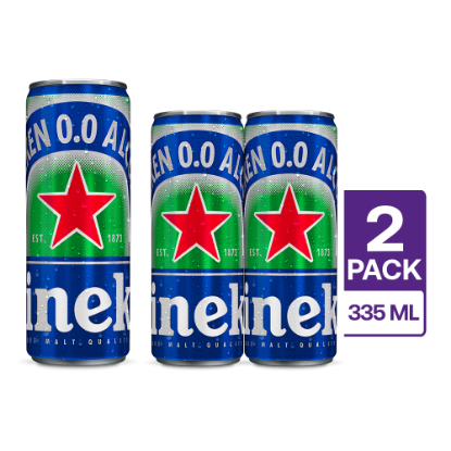 Imagen de 2 Heineken 0.0 Lata 355 ml