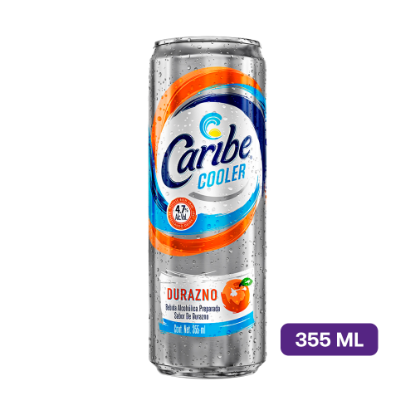 Caribe Cooler Durazno Lata 355 ml