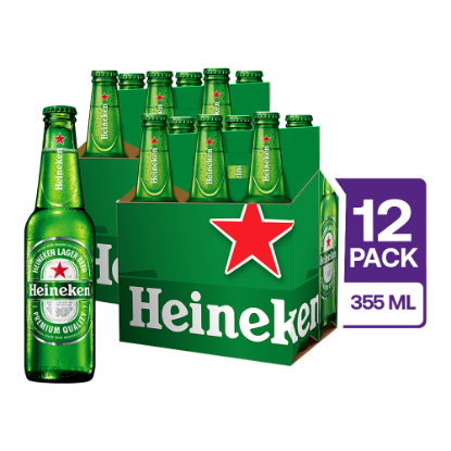 12 Heineken Botella 355 ml