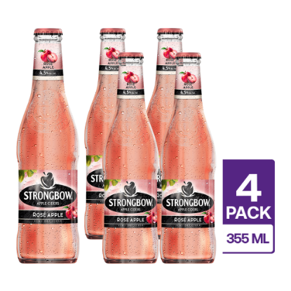 Imagen de 4 Strongbow Rose Apple 355ml