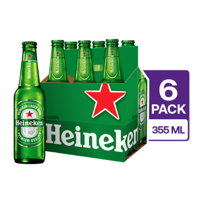 Imagen de 6 Heineken Silver Botella 355 ml