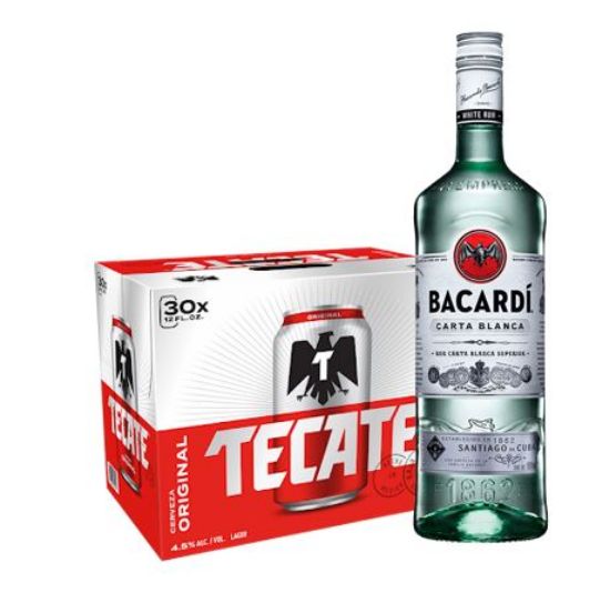 Imagen de Combo Tecate Original + Ron Bacardí